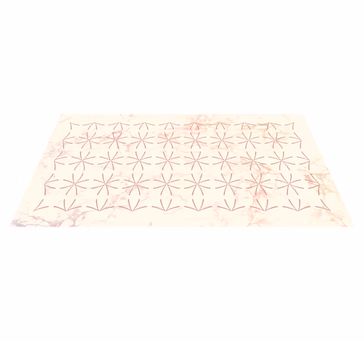 Alfombra vinilo salón patrón de estrella geométrica - TenVinilo
