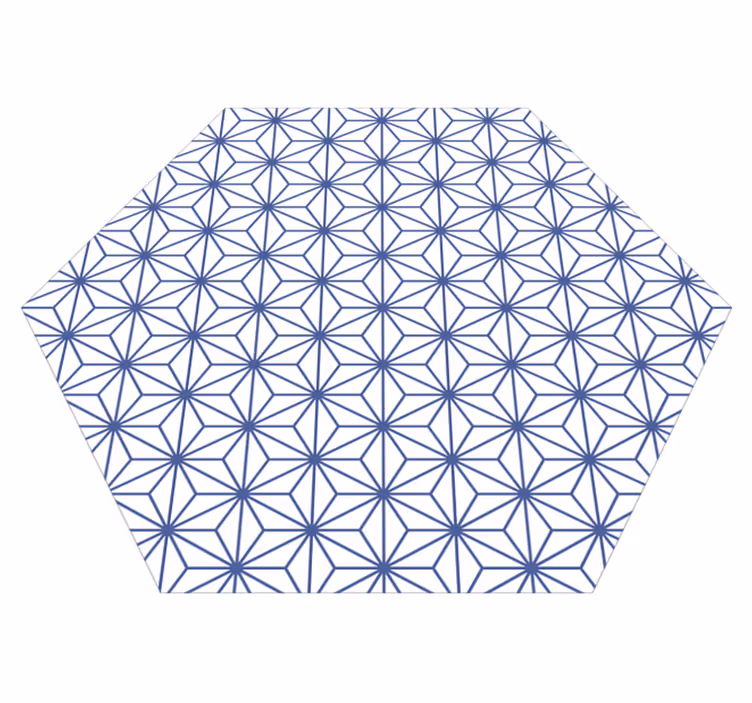 Alfombra vinílica geométrica estrellas geométricas - TenVinilo