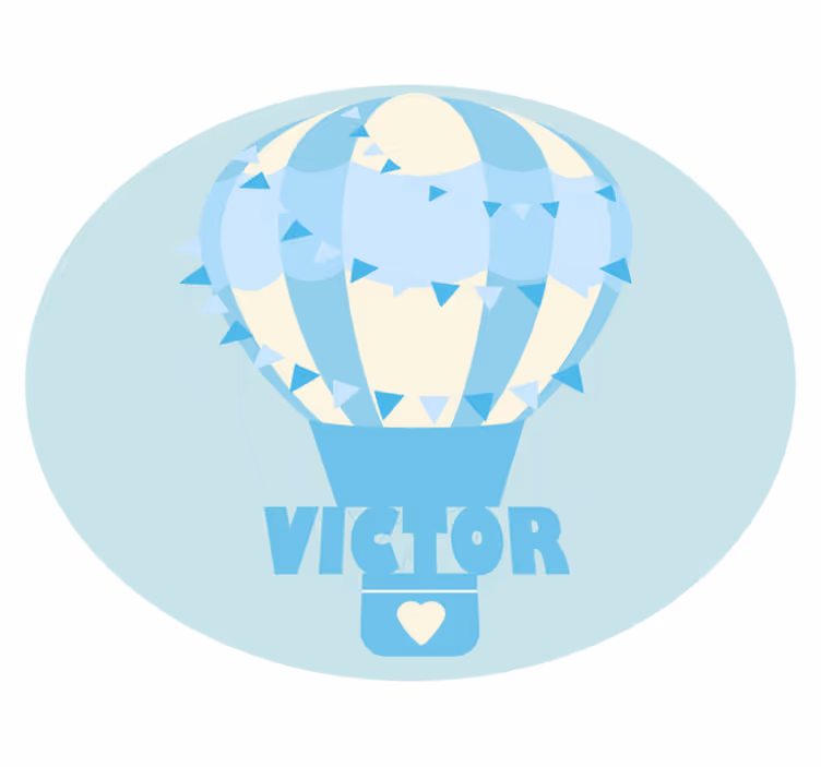 Alfombra vinílica personalizable globo  - TenVinilo