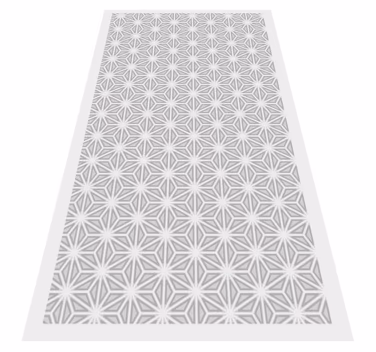 Alfombra vinílica geométrica acento de patrón geométrico - TenVinilo