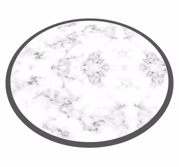 Alfombra vinílica efecto mármol circular - TenVinilo