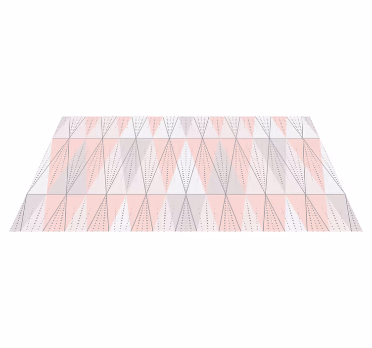 Alfombra vinílica geométrica geometría lineal - TenVinilo