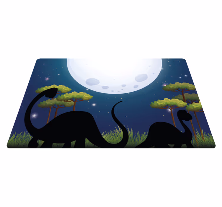Alfombra vinílica infantil circuito de aventura safari - TenVinilo