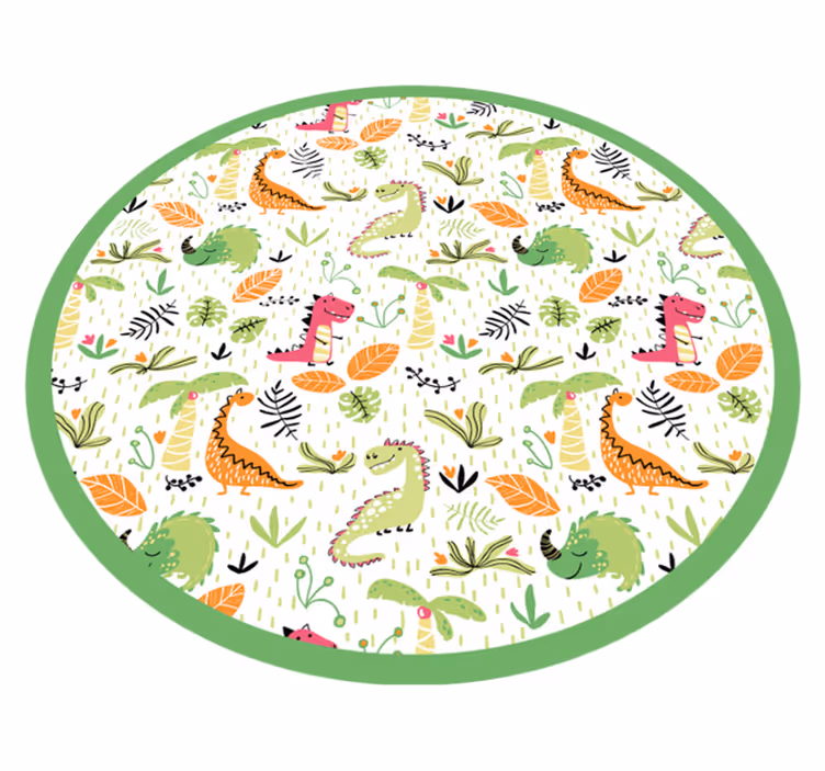 Alfombra pvc infantil patrón dinosaurios - TenVinilo