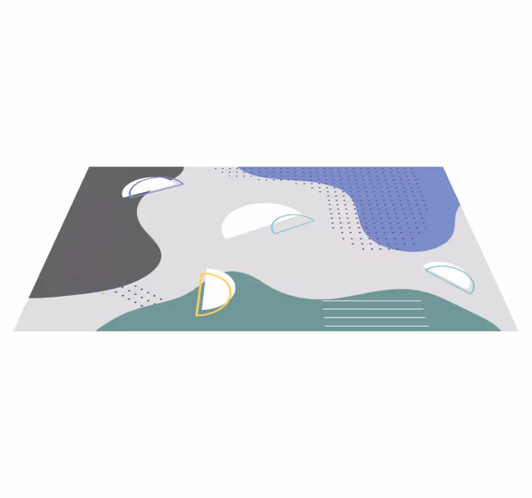 Alfombra vinílica minimalista diseño abstracto - TenVinilo