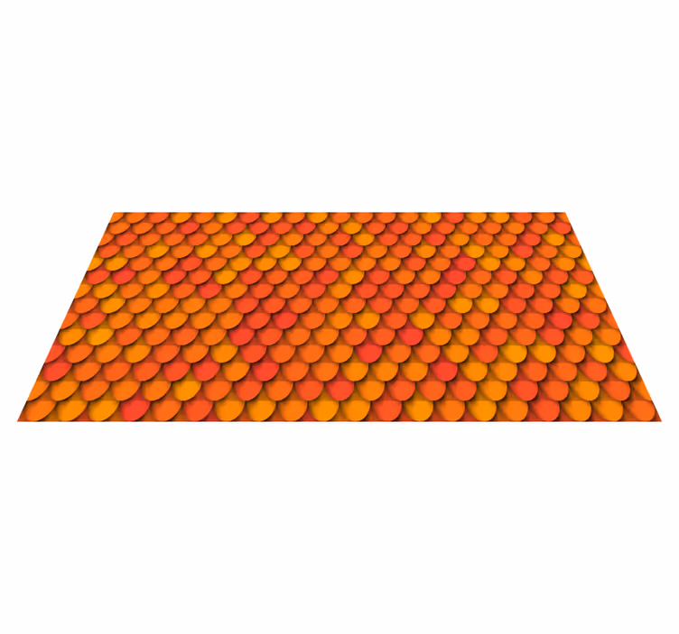 Alfombra vinílica textura patrón de escamas de otoño - TenVinilo