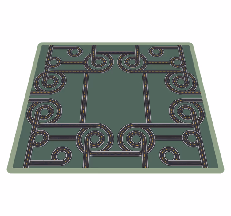 Alfombra carretera patrón de calzada - TenVinilo