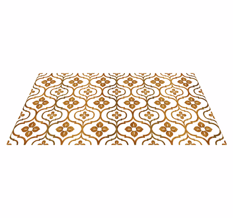 Alfombra hidráulica patrón de mosaico ornamental - TenVinilo