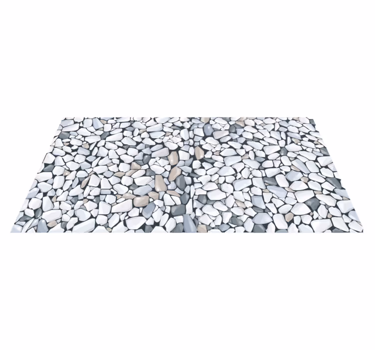 Alfombra vinilo cocina rocas grises - TenVinilo