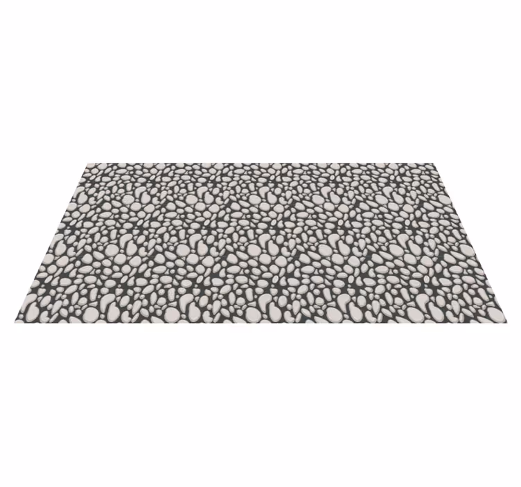 Alfombra vinílica textura patrón de guijarros - TenVinilo