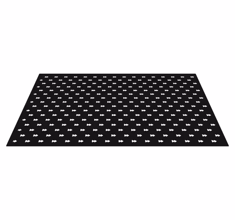 Alfombra vinílica rayas pajaritas monocromáticas - TenVinilo