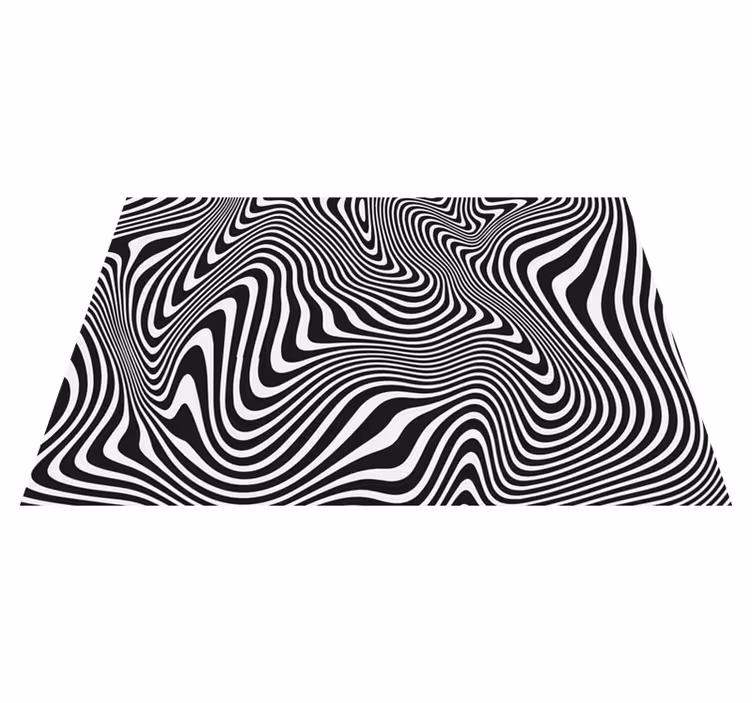 Alfombra vinílica dormitorio animal print cebra 3D - TenVinilo