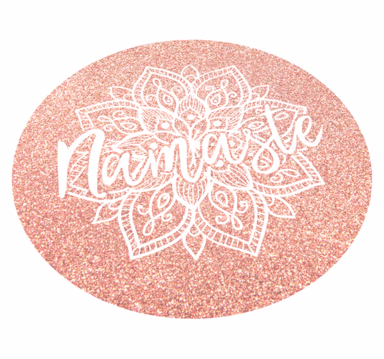 Alfombra vinílica mandala motivo namaste - TenVinilo