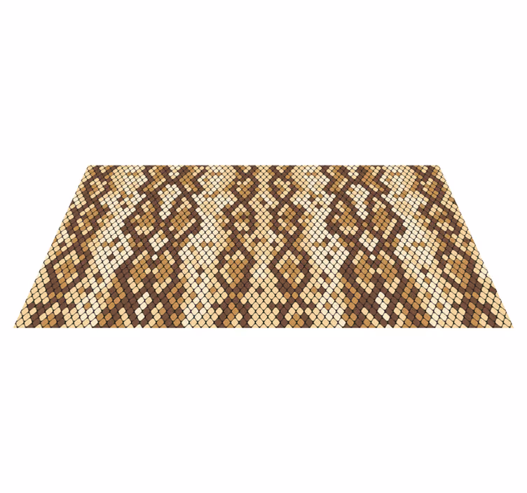 Alfombra vinílica imitación madera mosaico pixelado - TenVinilo
