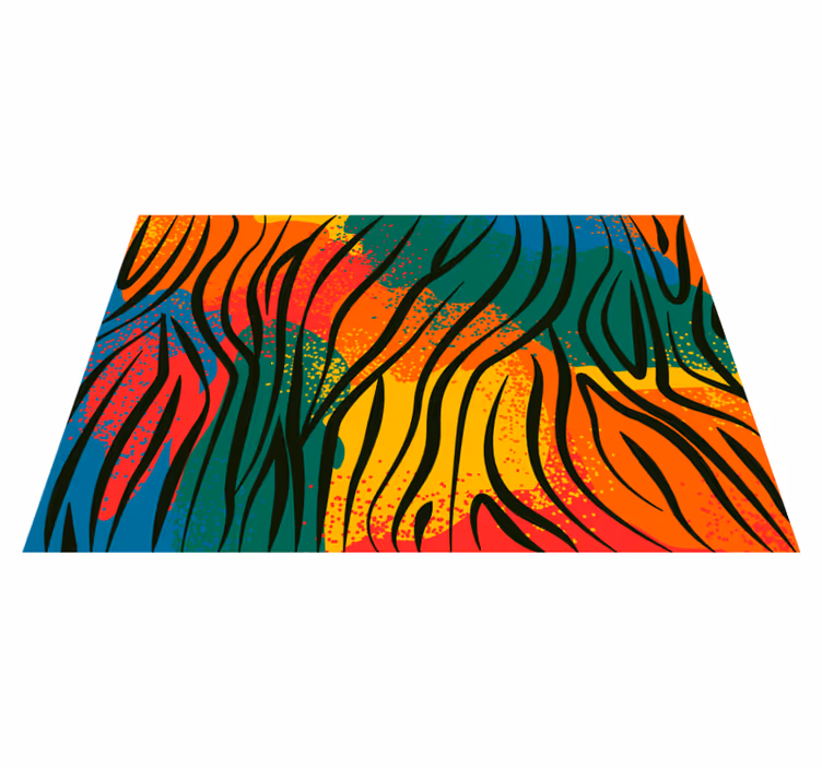 Alfombra vinílica naturaleza motivo colorido  - TenVinilo