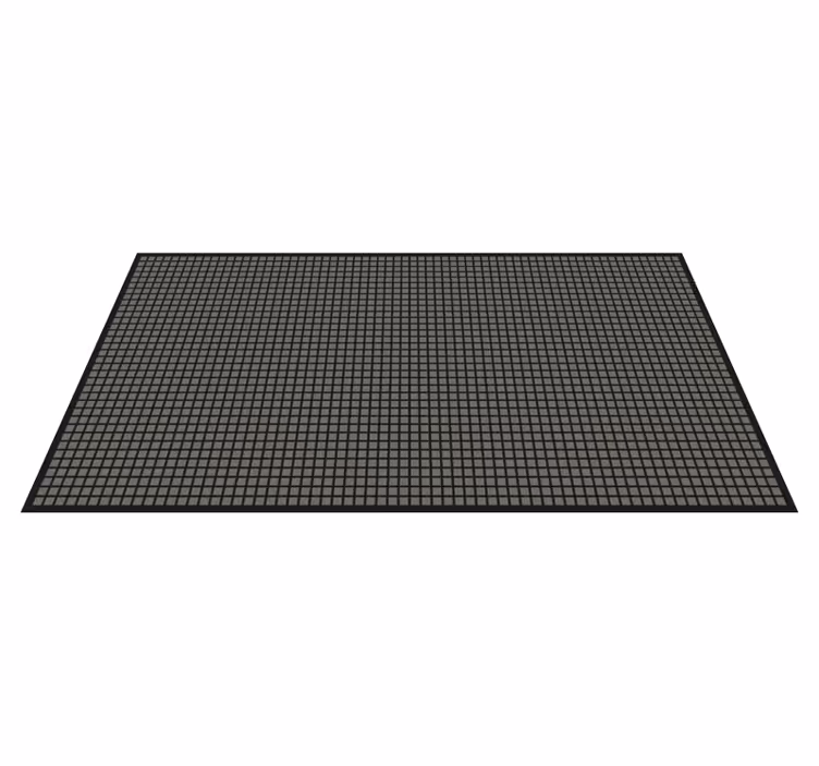 Alfombra vinílica rayas cuadrícula geométrica - TenVinilo