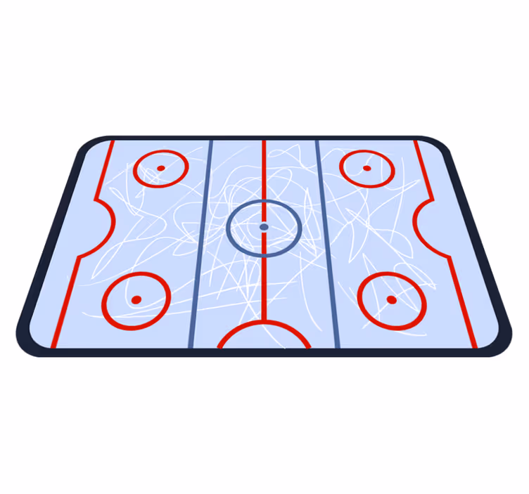 Alfombra vinílica juegos campo de juego de hockey - TenVinilo