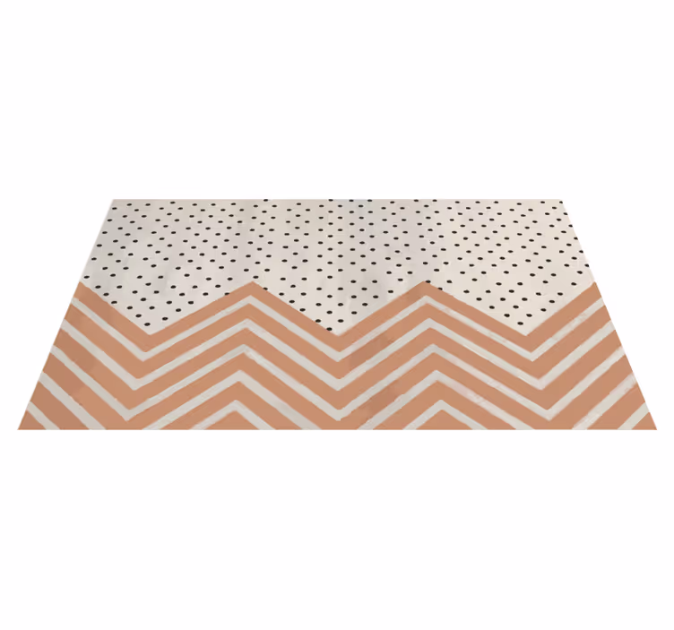 Alfombra pvc cocina geométrica de rayas zig zag - TenVinilo