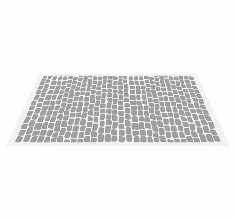 Alfombra hidráulica celosía monocromática - TenVinilo