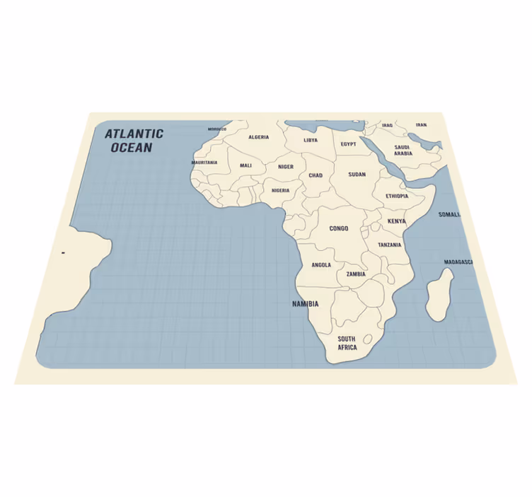 Alfombra vinílica mapamundi representación cartográfica - TenVinilo
