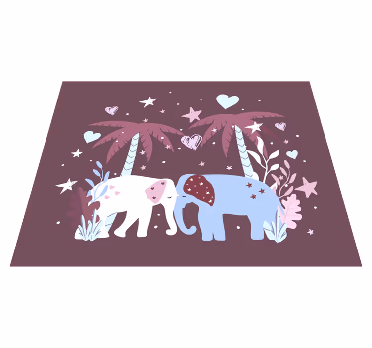Alfombra vinílica infantil safari  - TenVinilo