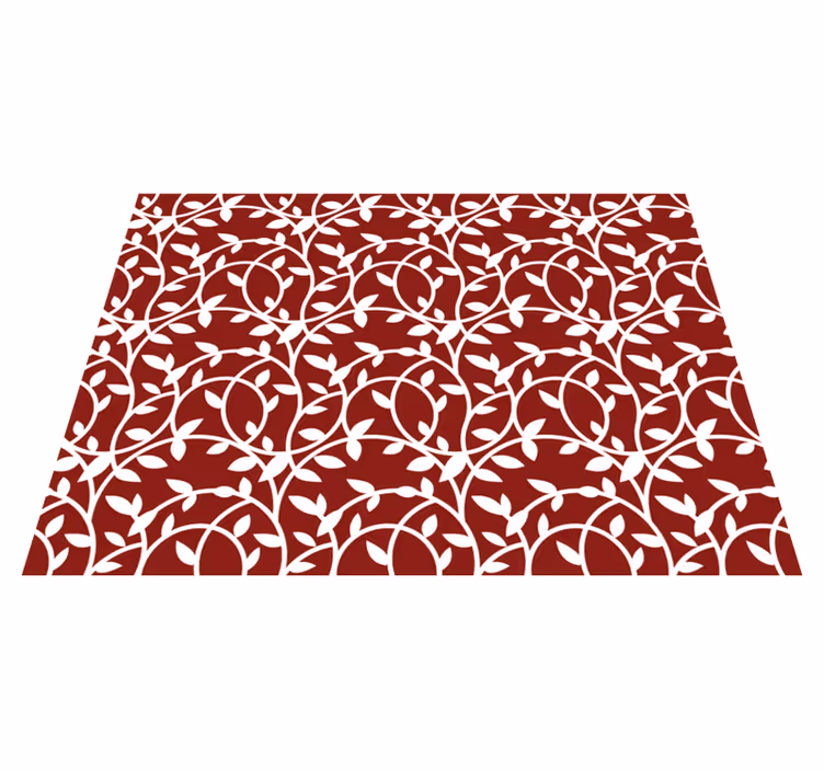 Alfombra vinílica flores inspiración elegante - TenVinilo