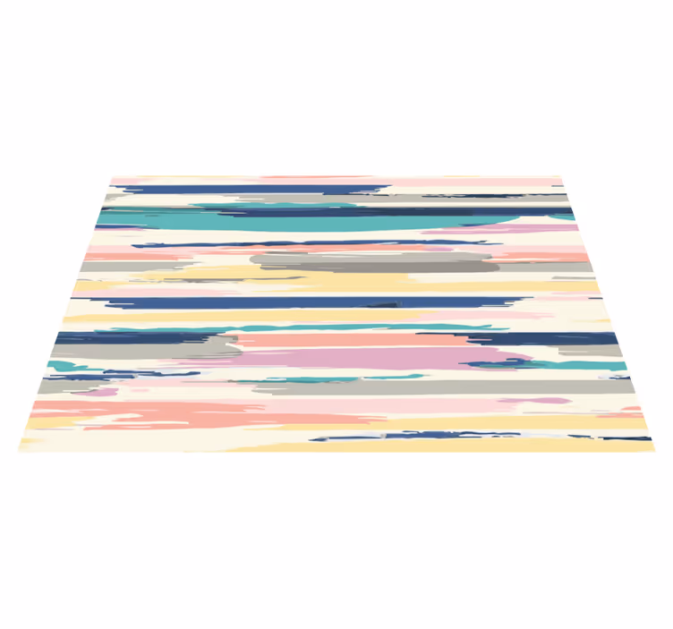 Alfombra vinilo salón niveles de rayas vibrantes - TenVinilo