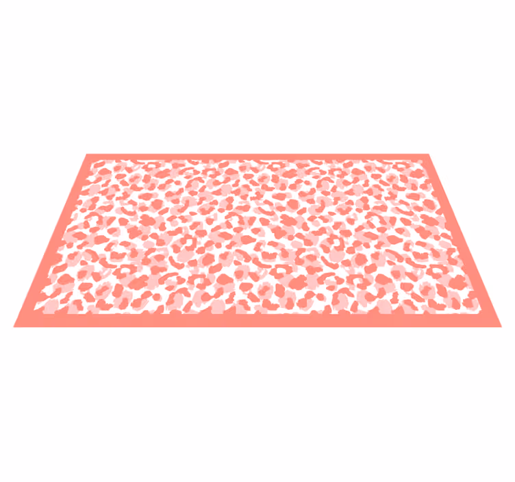 Alfombra vinílica animal print patrón de leopardo suave - TenVinilo