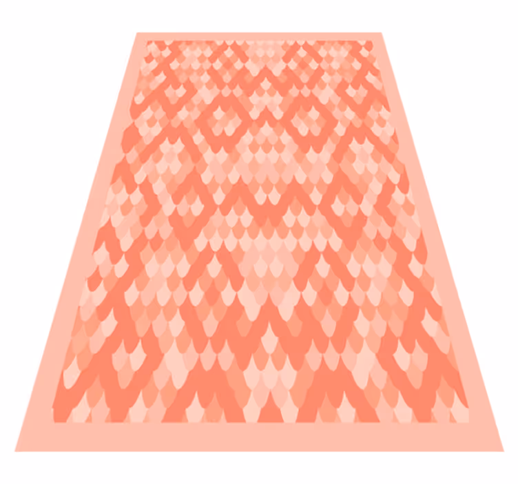 Alfombra vinílica animal print escamas de pez rosa suave - TenVinilo