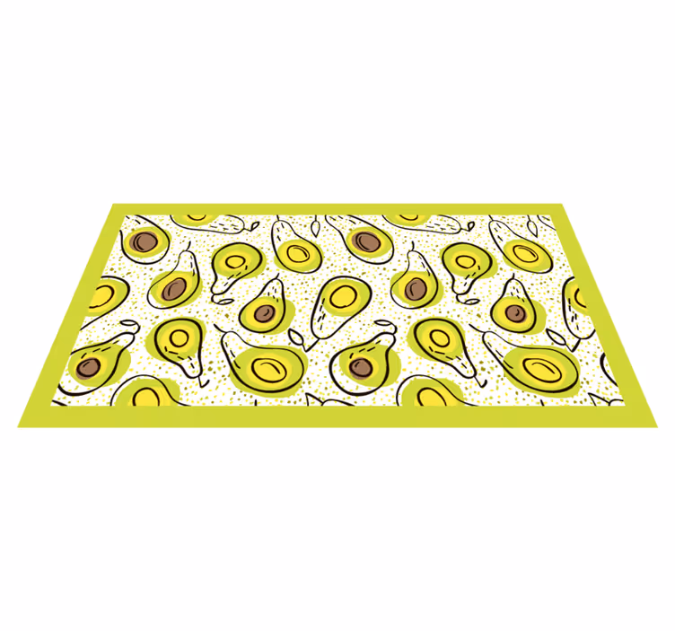 Alfombra vinilo cocina delicias de aguacate - TenVinilo
