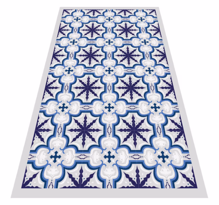 Alfombra pvc cocina vintage beija floral - TenVinilo