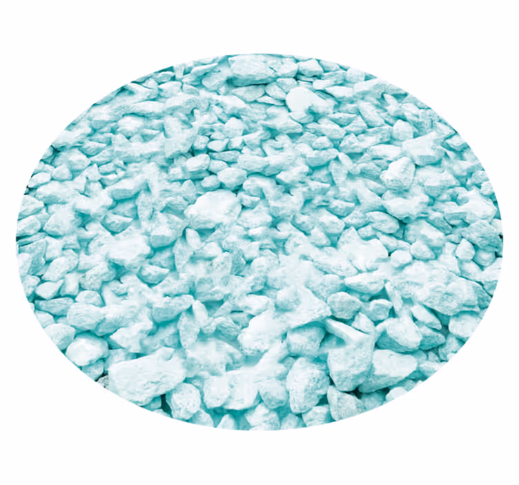Alfombra vinílica imitación piedra diseño de tonos menta - TenVinilo