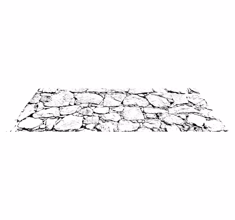 Alfombra vinílica efecto mármol estilo gris agrietado - TenVinilo