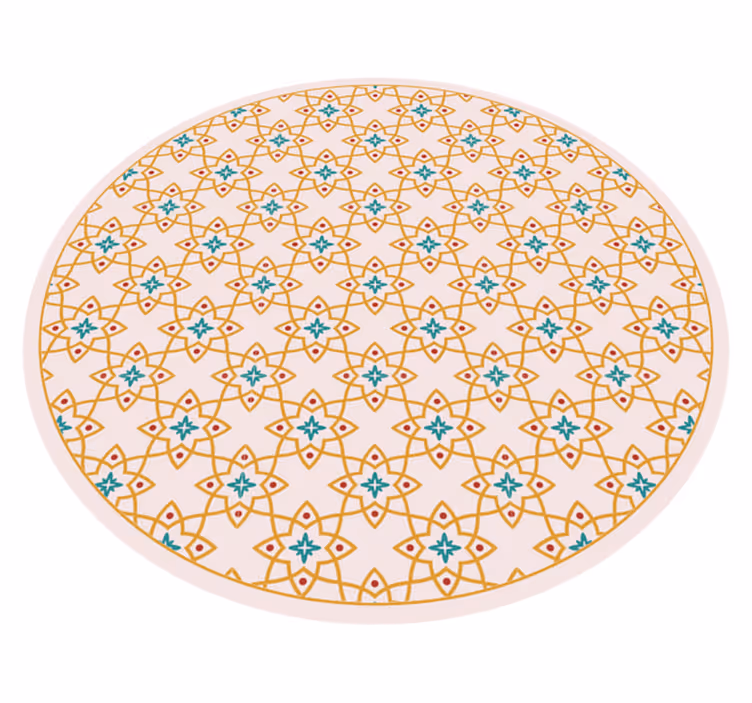 Alfombra vinilo cocina arreglo de mosaico vibrante - TenVinilo