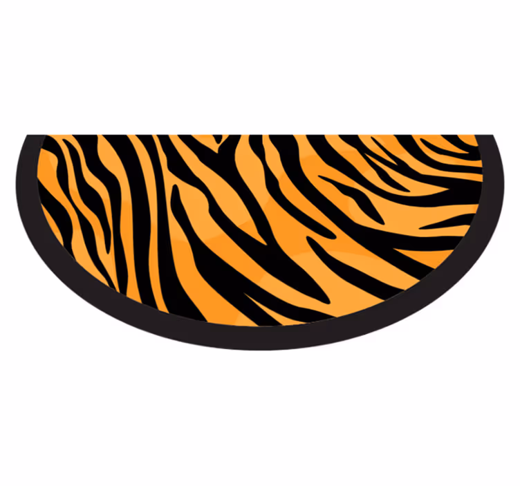 Alfombra vinílica animal print diseño de rayas de tigre - TenVinilo