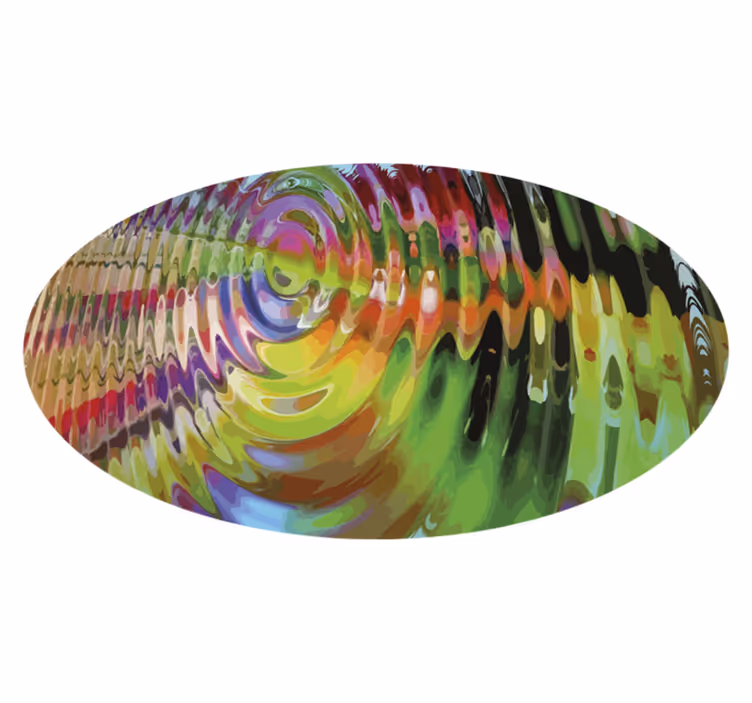 Alfombra vinílica textura patrón de ondas de colores - TenVinilo