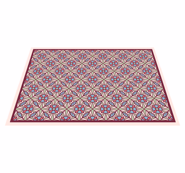 Alfombra vinilo salón composición animada - TenVinilo