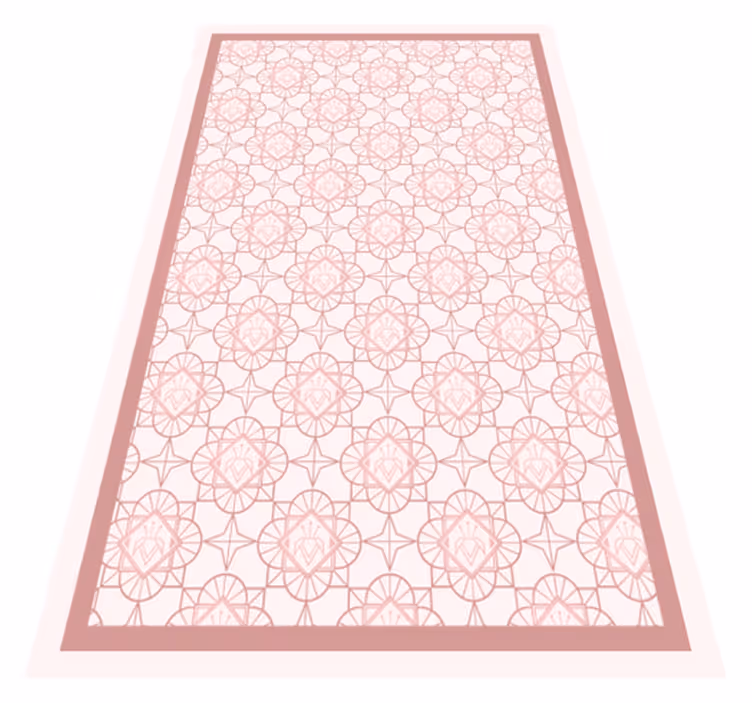 Alfombra vinílica dormitorio tonos rosas - TenVinilo
