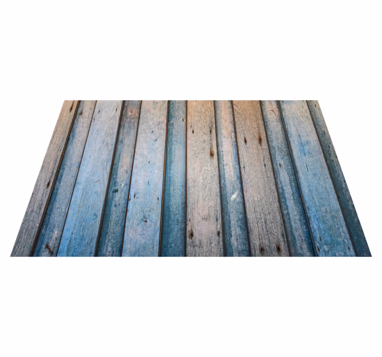 Alfombra vinílica imitación madera tablones envejecidos - TenVinilo