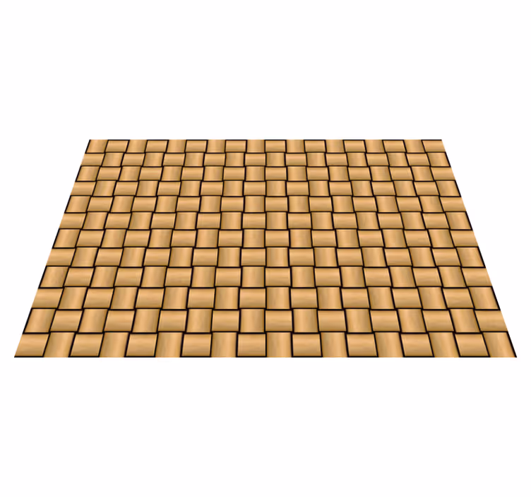 Alfombra vinílica imitación madera diseño marrón - TenVinilo