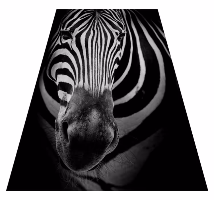 Alfombra vinílica animales estampado de rayas de cebra - TenVinilo