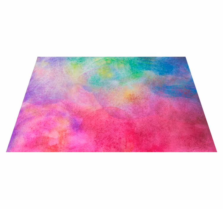 Alfombra vinílica dormitorio color splash - TenVinilo