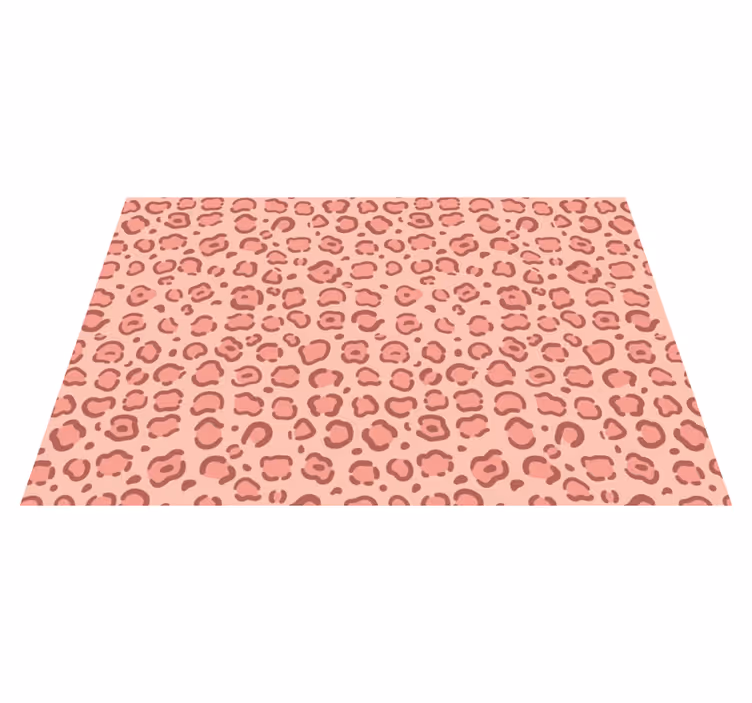 Alfombra vinílica animal print puntos de leopardo - TenVinilo
