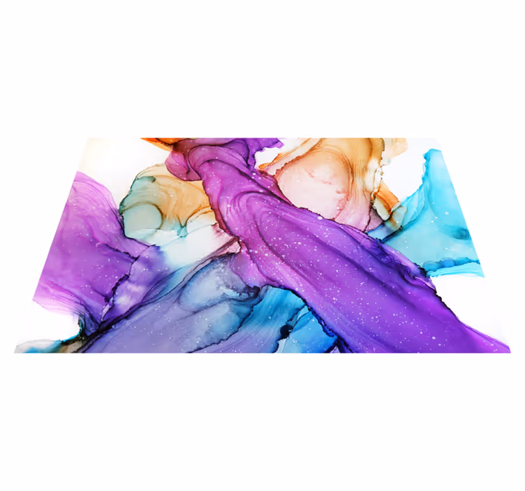 Alfombra vinilo baño remolinos de fluidos abstractos - TenVinilo