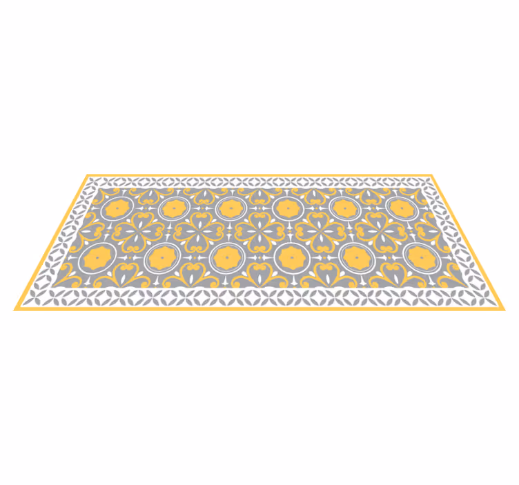 Alfombra vinílica hidráulica Pantone amarillo - TenVinilo