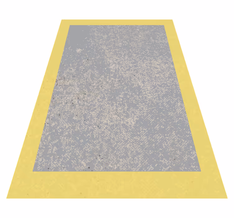 Alfombra vinilo salón marco amarillo - TenVinilo