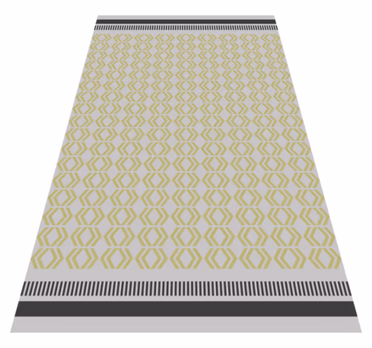 Alfombra vinilo salón diseño de panal - TenVinilo