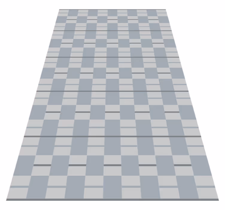 Alfombra vinilo salón cuadrados estampados grises - TenVinilo