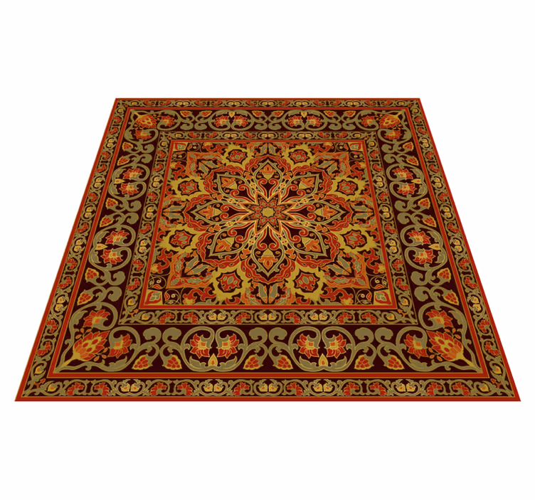 Alfombra vinílica cocina mandala persa - TenVinilo