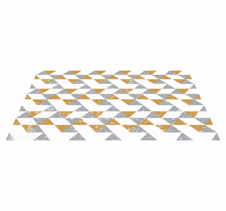 Alfombra vinílica geométrica patrón de triángulo diagonal - TenVinilo
